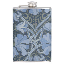 Cantil Elegant Blue Watercolor Floral Pattern