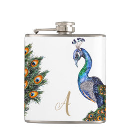 Cantil Elegante Aquarela Monograma de Peacock