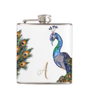 Cantil Elegante Aquarela Monograma de Peacock