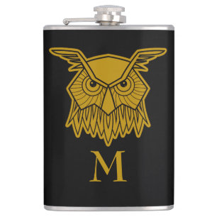 Cantil Elegante Dourada Wise Owl Monogramed Personalizado