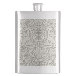 Cantil elegante formal brocado de renda damasco branco