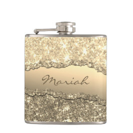 Cantil Elegante Glam Torn Glitter Name Monograma