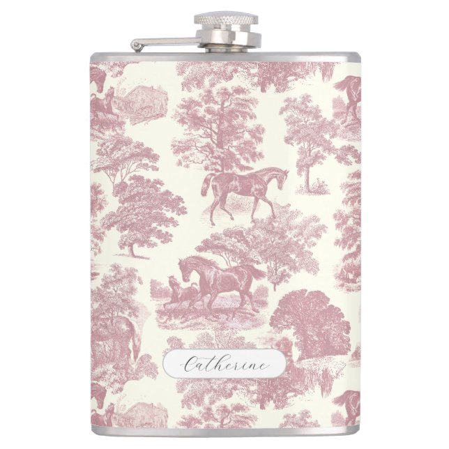 Cantil Elegante Nome de Cavalinho Rosa Chic Feminino Toil (Frente)