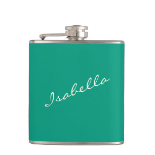 Cantil Elegante Nome em Verde Esmeralda para Casamento Fe
