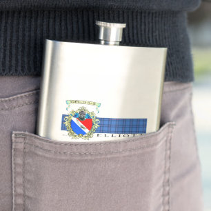 Cantil Elliott Crest & Tartan Classic Flask