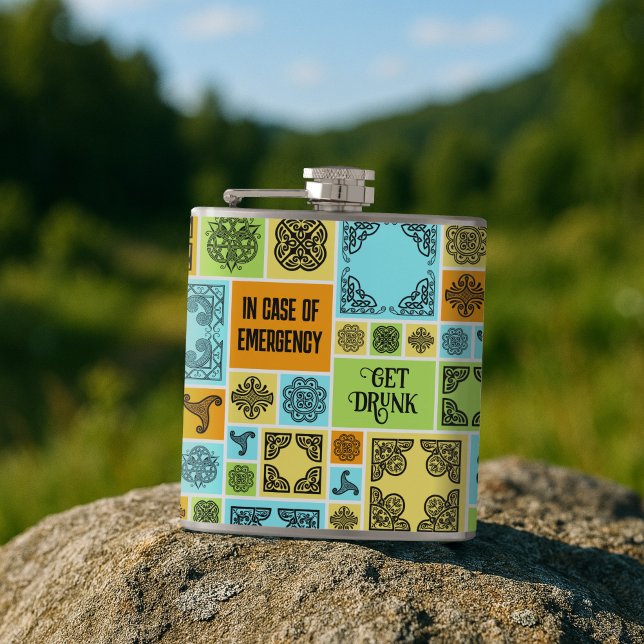 Cantil Em Caso De Emergência Obtenha Laranja E Azul Engra (Criador carregado)