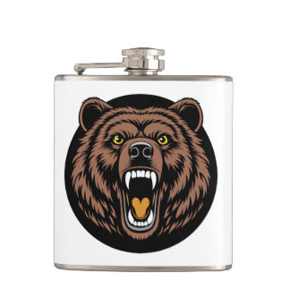 Cantil Emblema do Urso Rugindo Poderoso