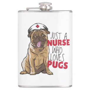 Cantil Enfermeira Fofa Ama Presente de Pug RN Mãe de Cach