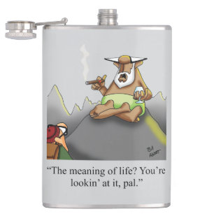 Cantil Engraçado Charuto Humor Hip Flask Gift
