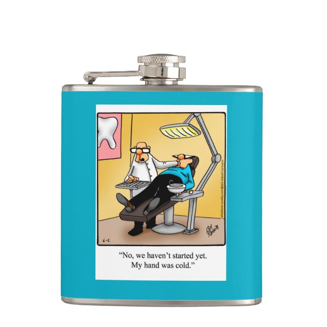 Cantil Engraçado Dentista Humor Flask Gift (Frente)