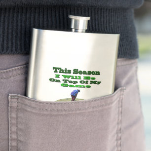 Cantil Engraçado Lawn Bowler Esta Época, Hip Flask
