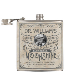 Cantil Engraçado Vintage Moonshine Hillbilly Medicine Per