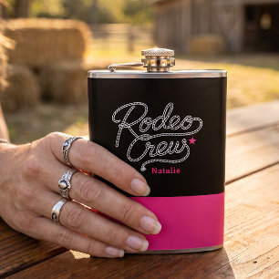 Cantil Equipe de Rodeio Preto e Rosa Western Despedida de