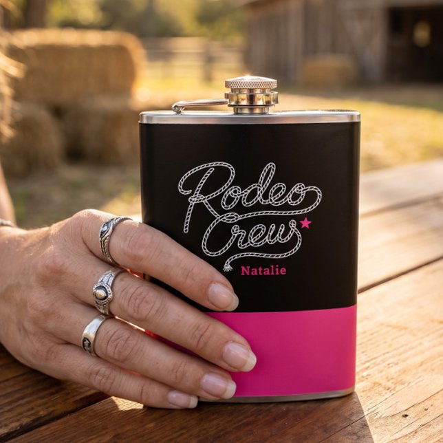 Cantil Equipe de Rodeio Preto e Rosa Western Despedida de (Criador carregado)