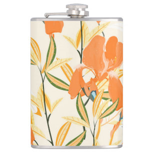 Cantil Erris de laranja: padrão floral uniforme