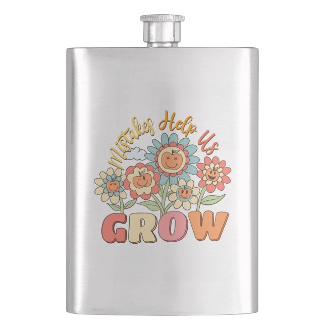 Cantil Erros Nos Ajudam A Crescer - Motivação Floral Repr (Frente)