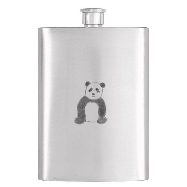 Cantil Esboço preto e branco do panda (Frente)