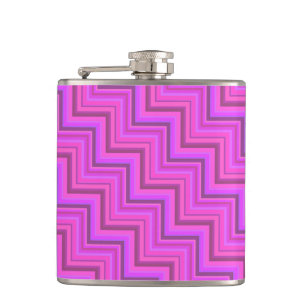 Cantil Escada de faixas cor-de-rosa