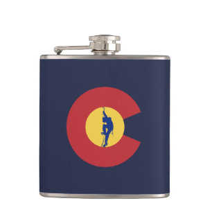 Cantil Escalada do gelo de Colorado