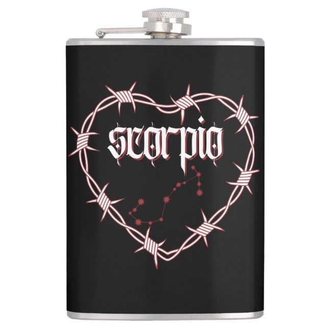 Cantil Escorpião Constelação Gótica Escura Celestial Edgy (Frente)