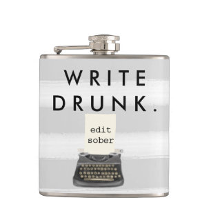 Cantil Escreva o bebado editam a máquina de escrever