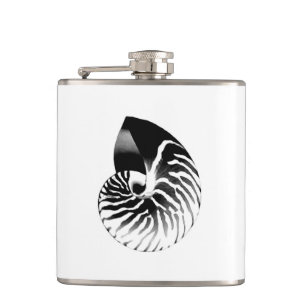Cantil Escudo do nautilus - preto, cinza e branco