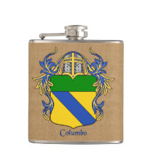 Escudo Heraldico Columbo com Mantle e Helm