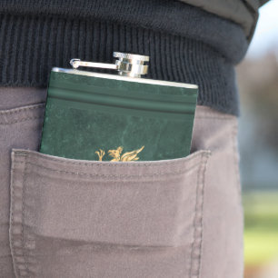 Cantil Espíritos e Bebidas - Verde e Dourado