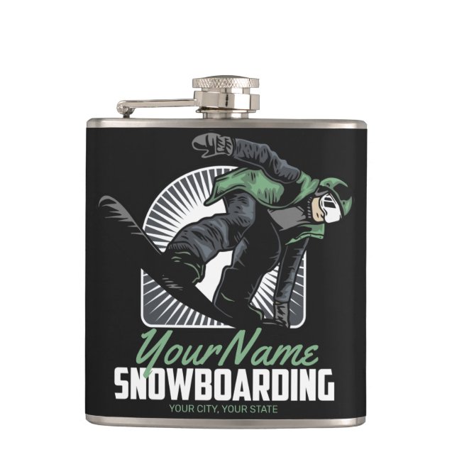 Cantil Esqui Aquático Personalizado de Neve Esquiador Des (Frente)