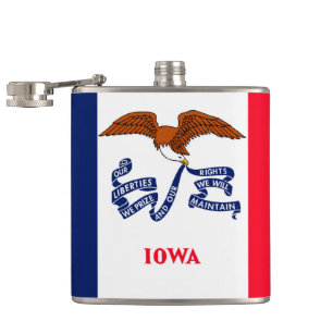 Cantil Estado de Iowa Flag Design