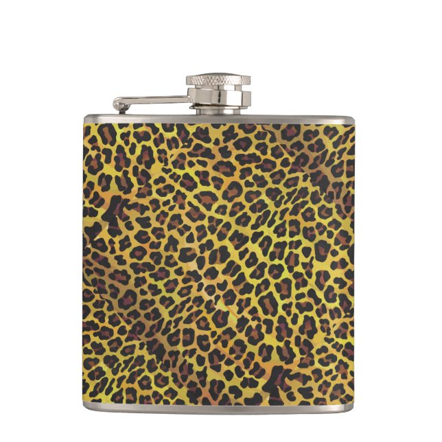 Cantil Estampa Marrom e Amarela de Leopardo (Frente)
