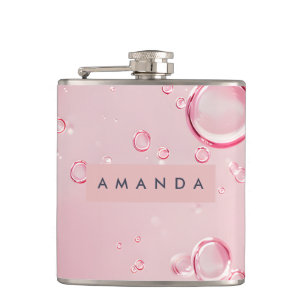 Cantil Estética de Bolha Rosa Elegante Personalizada