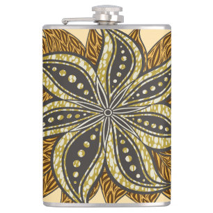 Cantil Estilo de Batik Floral Abstrato africano