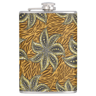 Cantil Estilo de Batik Floral Abstrato africano