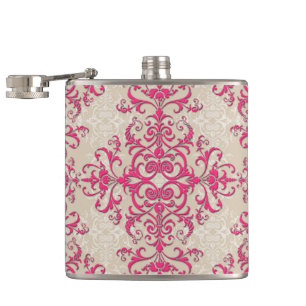 Cantil Estilo Vitoriano Chic Floral Padrão de Damasco Ros