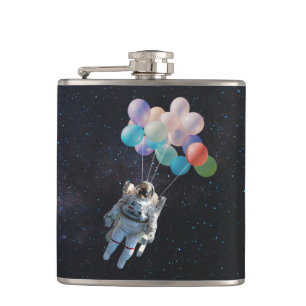 Cantil Estrelas Astronautas e Balões Coloridos no Espaç