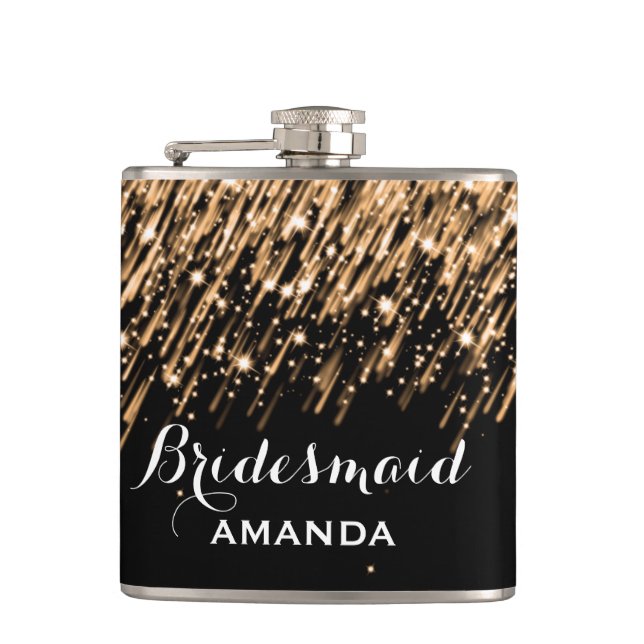 Cantil Estrelas de queda de favor do casamento Douradas (Frente)