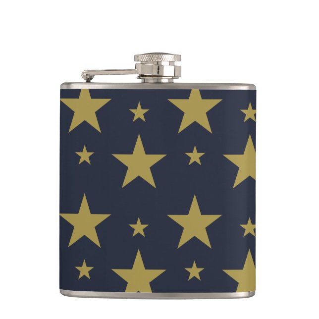 Cantil Estrelas do ouro em azul Marinho - Elegante e Eter (Frente)