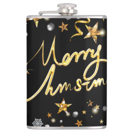 Cantil Estrelas Douradas e Negras de luxo - Xmas Metálico