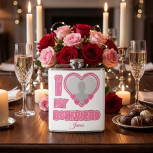 Cantil Eu Amo Meu Namorado Personalizado – Adicionar Foto