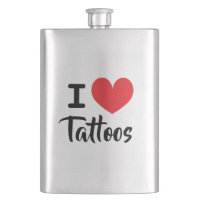 Eu amo tatuagens beba frasco para amante de tatuag