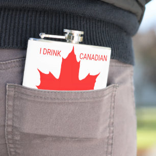 Cantil Eu Bebo O Canadense Funny Personalizável
