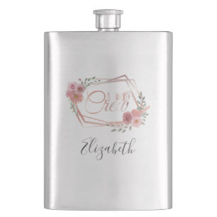 Cantil Eu Faço Equipe Rosa Floral Bege Flores Vegetação