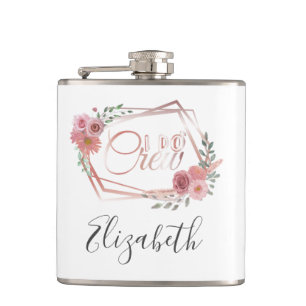 Cantil Eu Faço Equipe Rosa Floral Bege Flores Verdejante