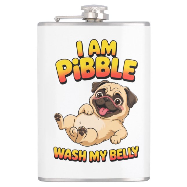 Cantil Eu Sou Pibble Lave Minha Barriga (Frente)