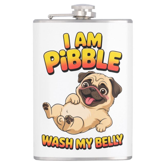 Cantil Eu Sou Pibble Lave Minha Barriga (Frente)