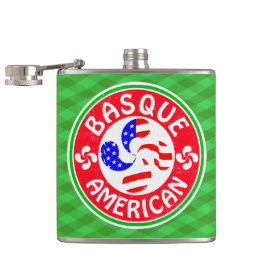 Cantil Euskara Lauburu Cross Flask Basco Americano