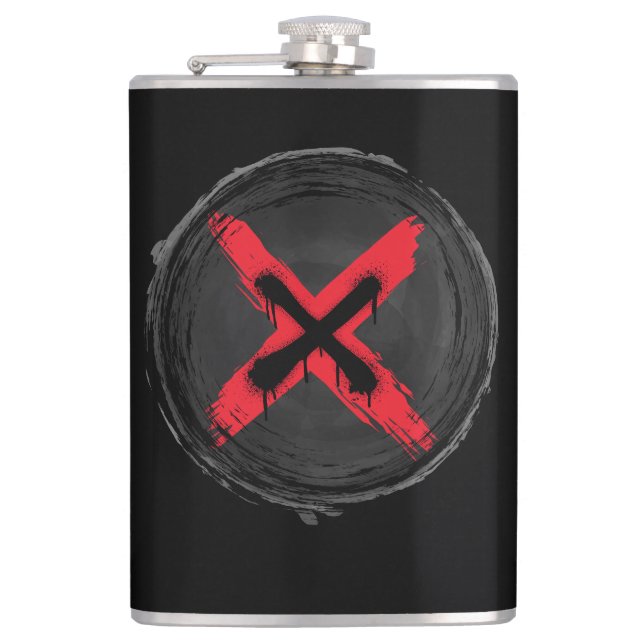 Cantil Expressão Vermelha Grunge (Frente)