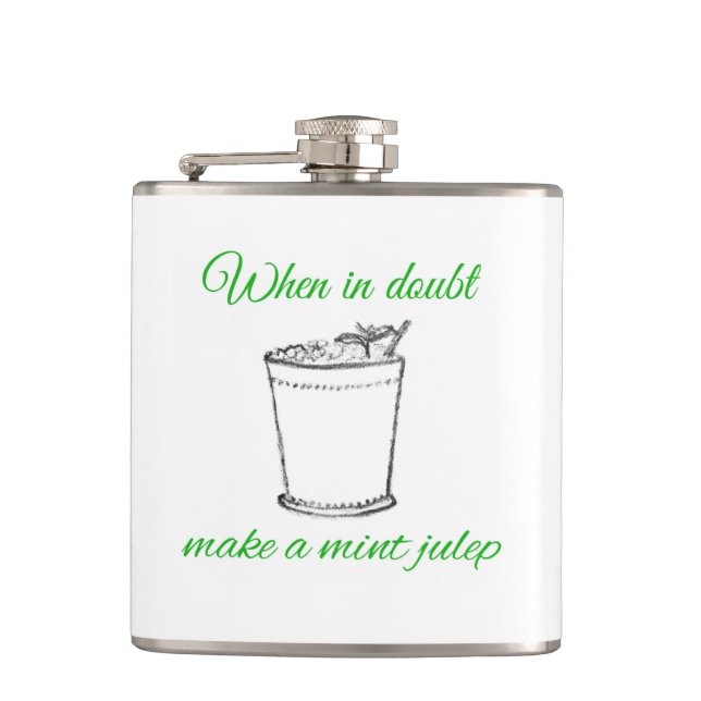 Cantil Faça uma garrafa do Julep de hortelã (Frente)