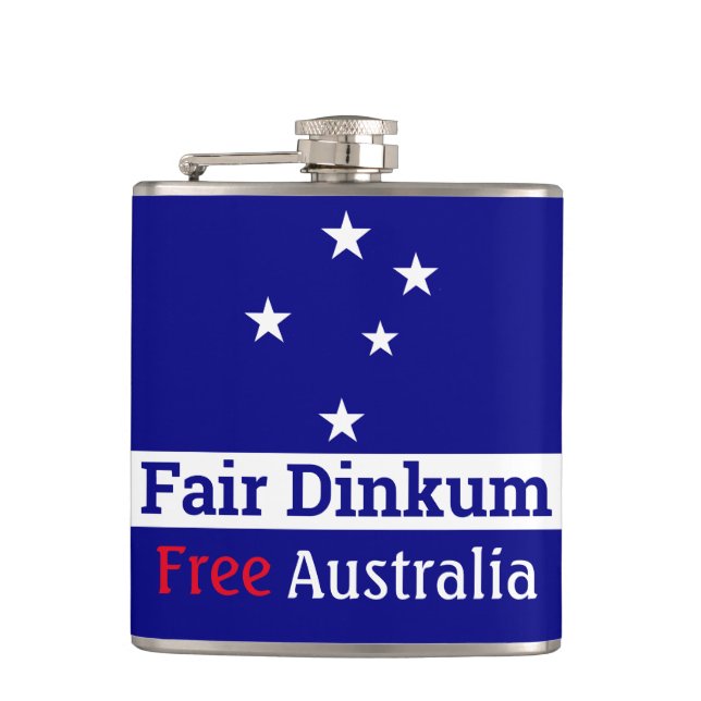 Cantil Fair Dinkum Free Austrália Flask (Frente)